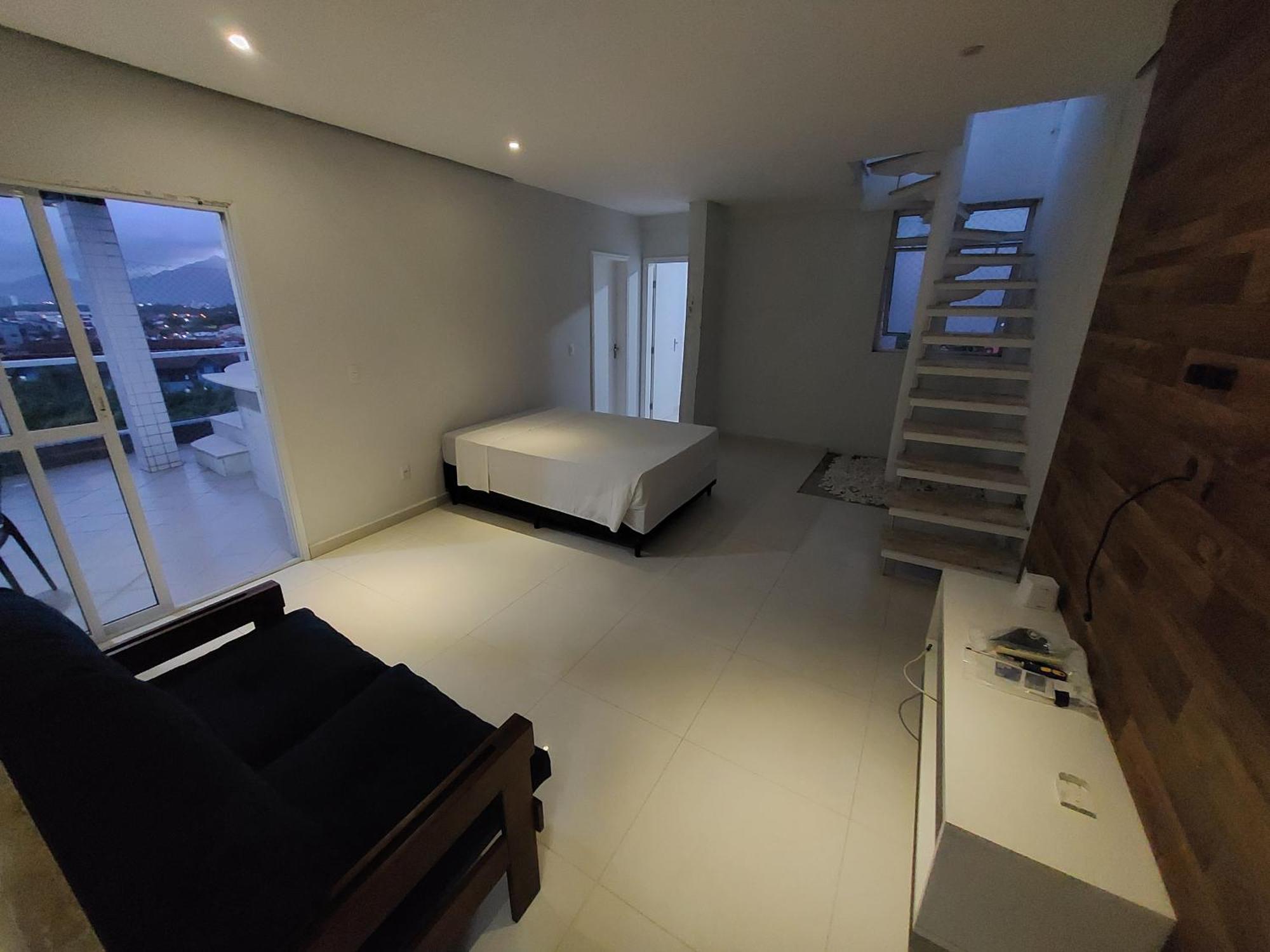 Apartamento A 50M Praia Maitinga, Wifi, Churrasqueira Na Varanda بيرتيوغا الغرفة الصورة